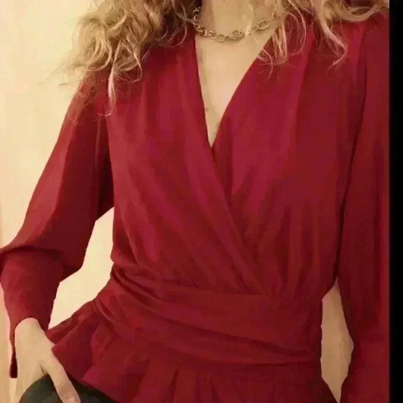 Banana Republic Petite Wrap Top - Picture 3 of 9